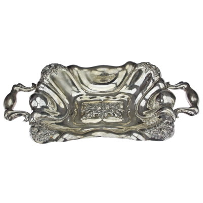 Druhorokoková stříbrná miska - Vídeň, 1856