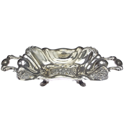 Druhorokoková stříbrná miska - Vídeň, 1856