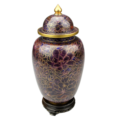 Mosazná dóza se smalty