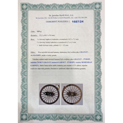 Granátový přívěs - pavouček