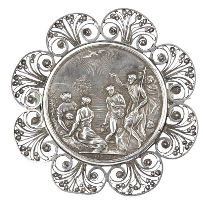 SOLD - Silver baptismal medal - Prague, 1831