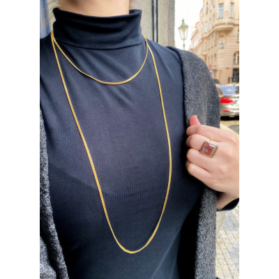 Austro-Hungarian gold chain - 160 cm