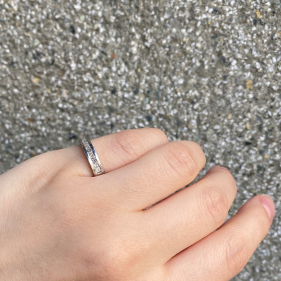 Bílozlatý prstýnek s diamanty