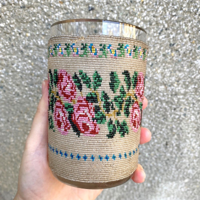 Číška s korálky - Čechy, 19. století