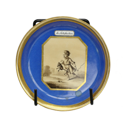 PRODÁNO - Porcelánový šálek s podšálkem - Vídeň, 1. čtvrtina 19. století