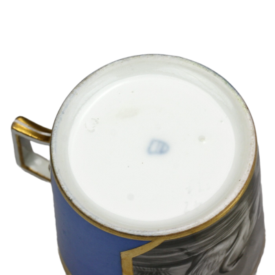 PRODÁNO - Porcelánový šálek s podšálkem - Vídeň, 1. čtvrtina 19. století