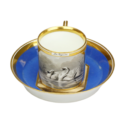 SOLD - Porcelain Cup with Saucer – Vienna, 1st quarter of the 19th century