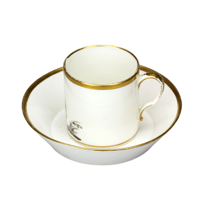 Porcelain cup and saucer - 1st quarter of the 19th century