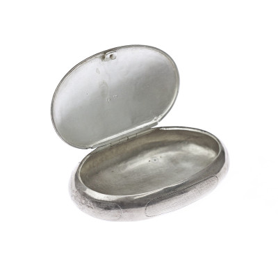 Stříbrná oválná krabička - Rakousko-Uhersko