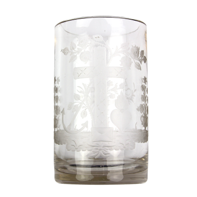 Cut glass - love, faith, hope