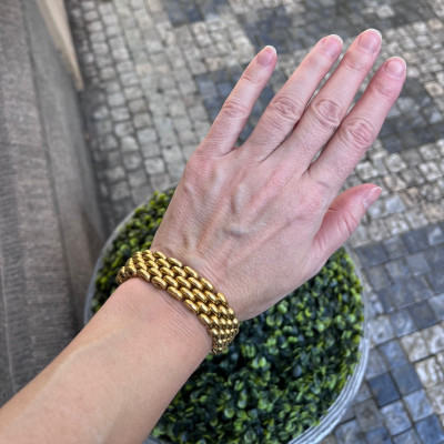 Zlatý náramek - 21,5 cm