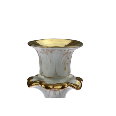 Figurální porcelánové párové svícny - Loket