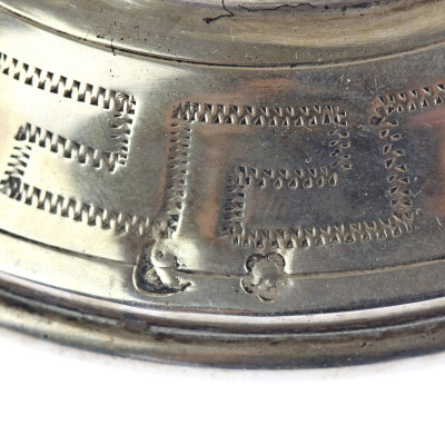 Austro-Hungarian silver candlestick