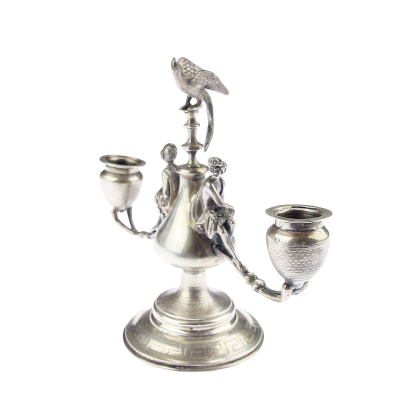 Austro-Hungarian silver candlestick