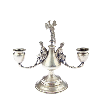 Austro-Hungarian silver candlestick