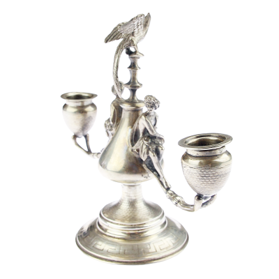 Austro-Hungarian silver candlestick