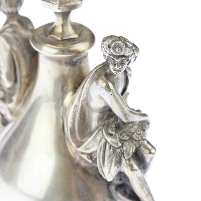 Austro-Hungarian silver candlestick