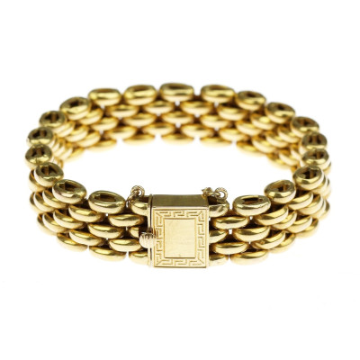 Zlatý náramek - 21,5 cm