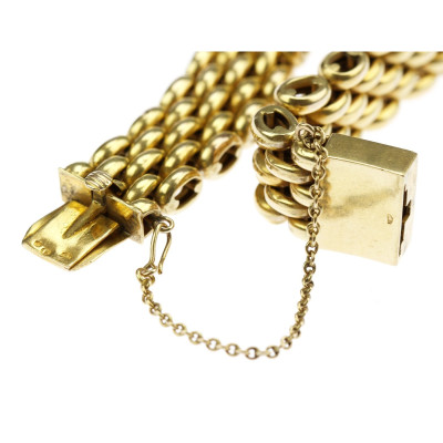 Zlatý náramek - 21,5 cm