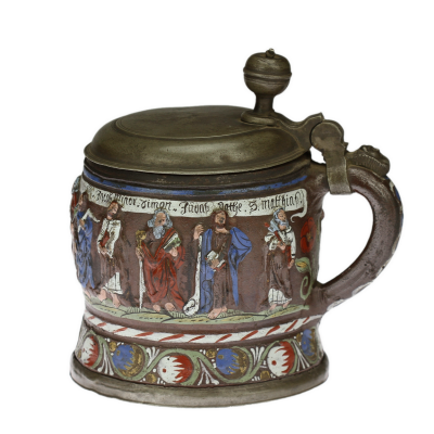 PRODÁNO - Kameninový korbel - Kreussen, okolo roku 1680