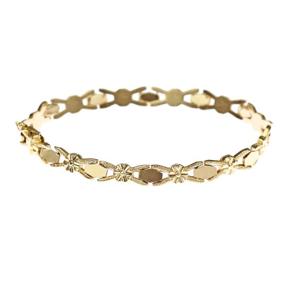 Italian rose gold bracelet - 20,5 cm