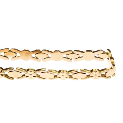 Italský růžovozlatý náramek - 20,5 cm