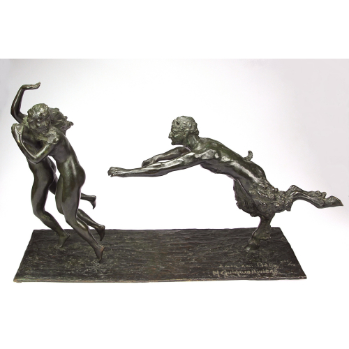 Bronze sculpture- Faun...
