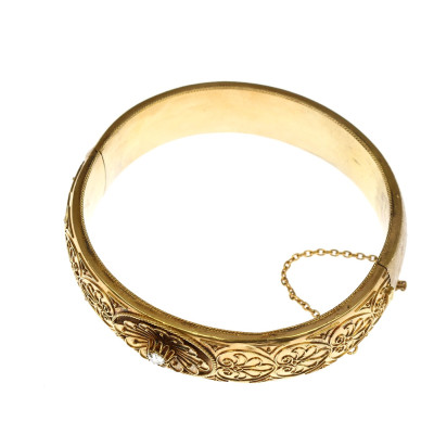 PRODÁNO - Rakousko-uherský zlatý náramek s diamantovou routou