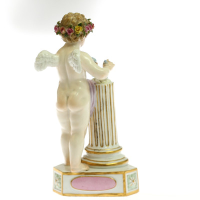 Porcelánová soška amora - Míšeň, 19. století