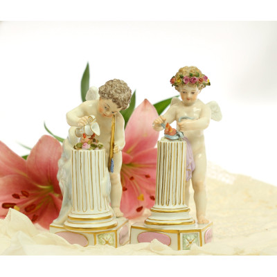 Porcelánová soška amora - Míšeň, 19. století