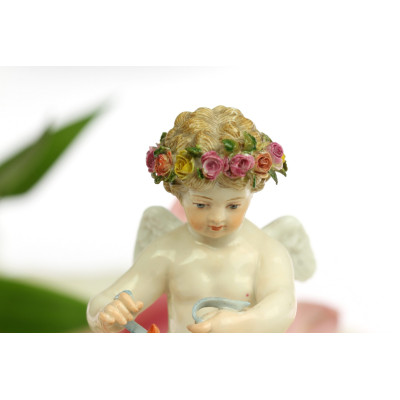 Porcelánová soška amora - Míšeň, 19. století