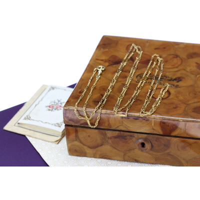 Long gold chain - 165 cm