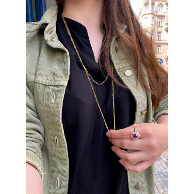 Long gold chain - 165 cm