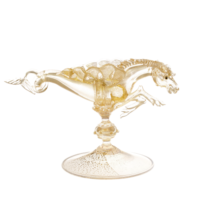 Skleněná plastika - mořský kůň