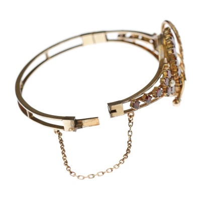 Garnet bracelet with horseshoe motif – turn of the 19th and 20th Century