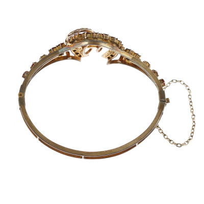 Garnet bracelet with horseshoe motif – turn of the 19th and 20th Century