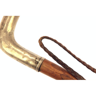 Jezdecký bičík se stříbrnou rukojetí - Rakousko-Uhersko