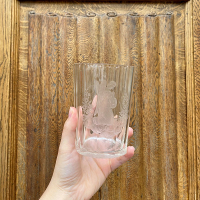 Beaker with carving of an angel