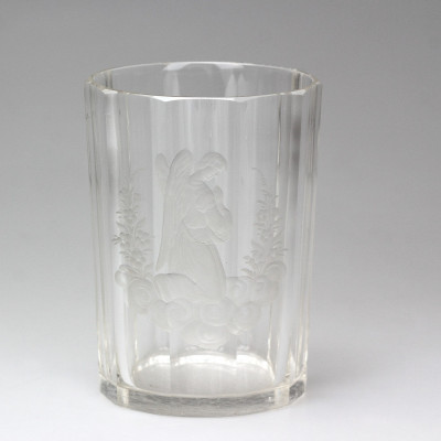 Beaker with carving of an angel
