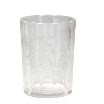 Beaker with carving of an angel