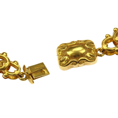 Rakousko-uherský zlatý náhrdelník "uzel"