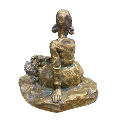 Secesní socha - Mladá Bretaňka z Pont Avenu