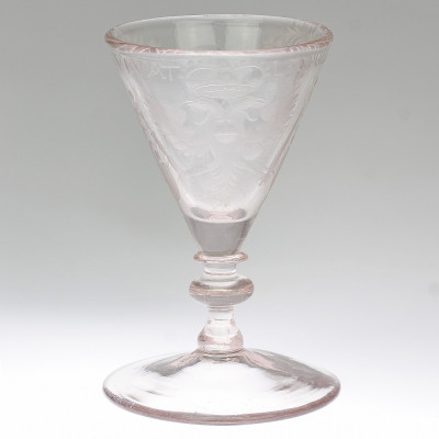 SOLD - Baroque glass goblet - VIVAT LEOPOLDVS