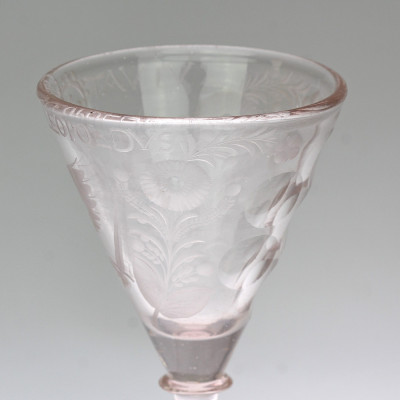 SOLD - Baroque glass goblet - VIVAT LEOPOLDVS
