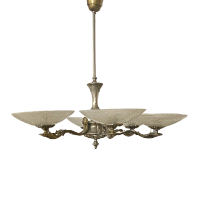 Železný lustr s 6 rameny