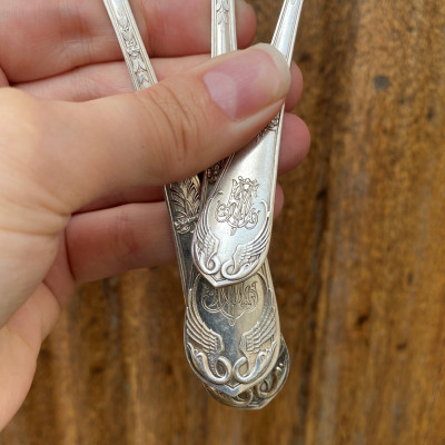 Sada stříbrných příborů pro 12 osob (41 ks) - Gaston Bardies, Paříž