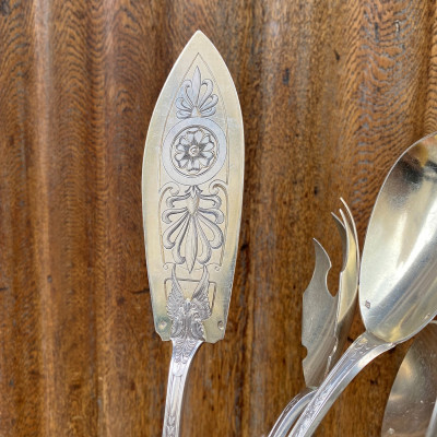 Sada stříbrných příborů pro 12 osob (41 ks) - Gaston Bardies, Paříž