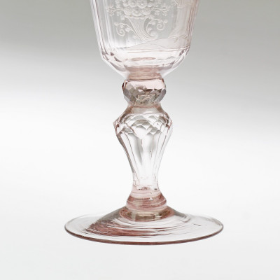 PRODÁNO - Pohár se sv. Janem Nepomuckým - pol. 18. století