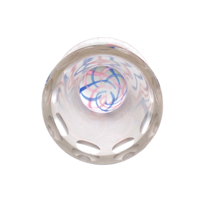 Glass beaker with monogram - 1st half of the 20th century