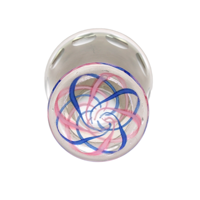 Glass beaker with monogram - 1st half of the 20th century